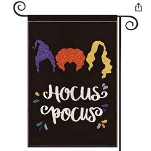 🎉 Hocus Pocus Disney Halloween Garden Flag Outdoor Decoration